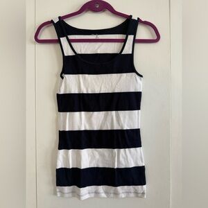 Gap Striped Black and White Tank Top